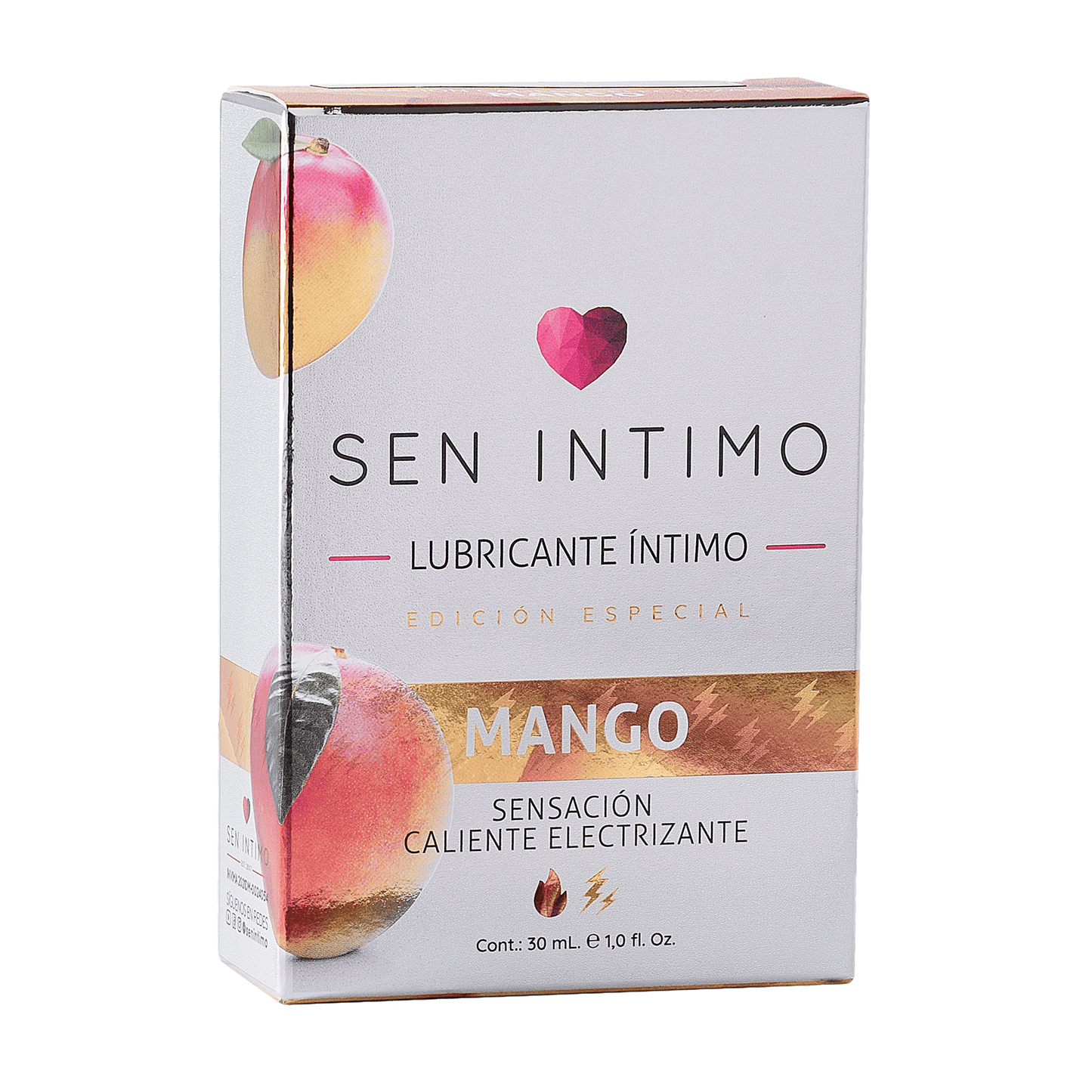 Lubricante Intimo Saborizado Caliente Electrizante 30Ml